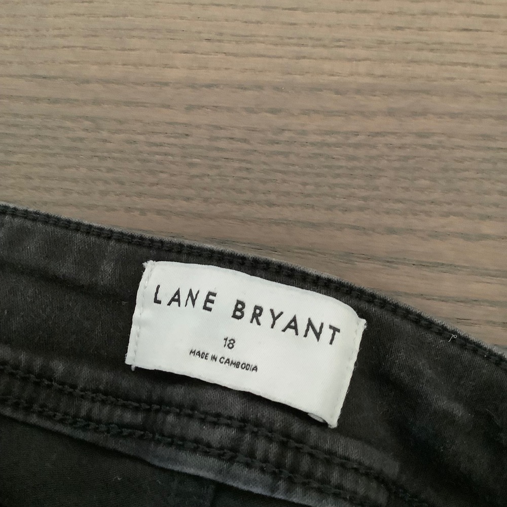 Lane Bryant Black‎ High Rise Super Stretch 3 Button Jegging Plus Size 18 - Picture 2 of 8